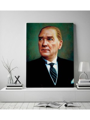 BK Gift Atatürk Tasarımlı Kanvas Tablo-37 70X100CM