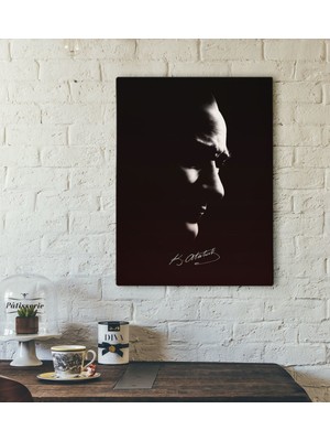 BK Gift Atatürk Tasarımlı Kanvas Tablo-26 30X50CM