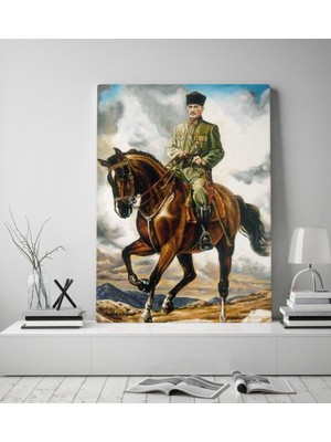 BK Gift Atatürk Tasarımlı Kanvas Tablo-44 70X100CM