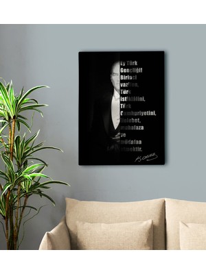 BK Gift Atatürk Tasarımlı Kanvas Tablo-36 50X70CM