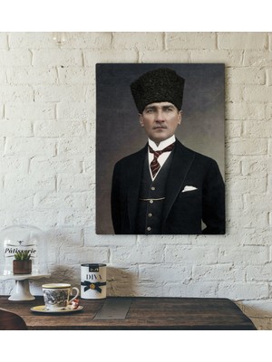 BK Gift Atatürk Tasarımlı Kanvas Tablo-29 30X50CM