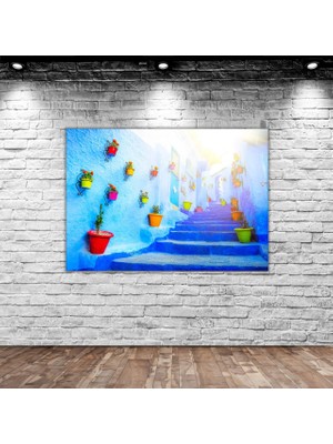 BK Gift Merdiven Manzaralı Kanvas Tablo-1 30X50CM