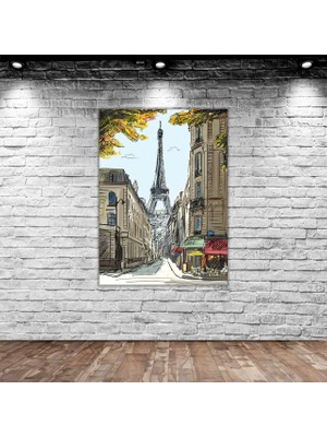BK Gift Eyfel Kulesi Kanvas Tablo-2 70X100CM