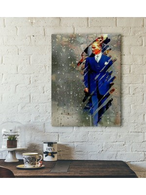 BK Gift Atatürk Tasarımlı Kanvas Tablo-21 30X50CM