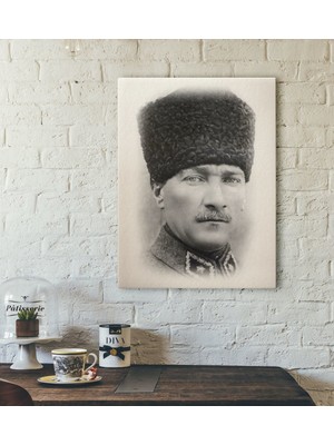 BK Gift Atatürk Tasarımlı Kanvas Tablo-14 30X50CM