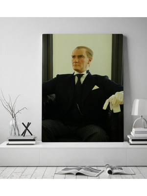 BK Gift Atatürk Tasarımlı Kanvas Tablo-1 70X100CM
