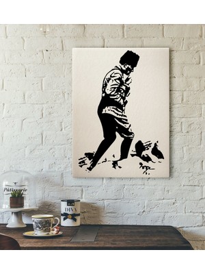 BK Gift Atatürk Silüet Tasarımlı Kanvas Tablo-2 30X50CM