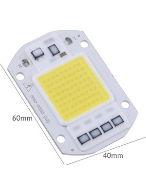 Motorobit Beyaz 220 V Projektör Cob LED 50 W Driver Çipli