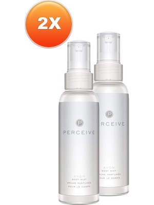 Avon Perceive Unisex Vücut Spreyi Tropikal Çiçek Aromalı 100 ml Çevre Dostu İkili Set