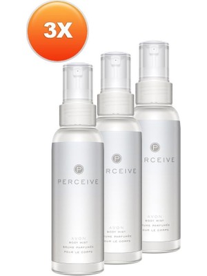 Avon Perceive Body Mist Vücut Spreyi 3Lü Set