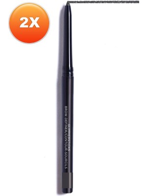Avon Glimmersticks Açılıp Kapanabilen Kaş Kalemi Soft Black Ikili Set