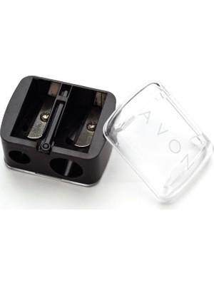 Avon Kalemtıraş Çift Gözlü Kapaklı Kullanım Alanı İçin Siyah Renkli Makyaj Aleti