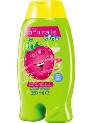Avon Çilek Kokulu Vücut Şampuanlı Banyo Köpüğü 250 ml Göz Yakmayan Eğlenceli Formül