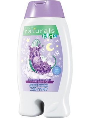 Avon Naturals Kids Good Night Lavanta Kokulu Vücut Şampuanı & Banyo Köpüğü - 250ml