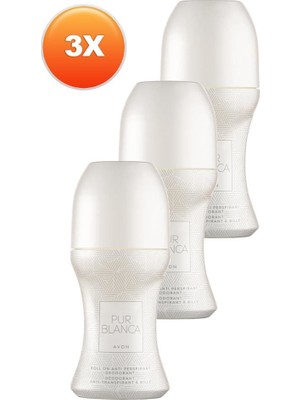 Avon Pur Blanca Kadın Roll On 50 Ml. 3Lü Set