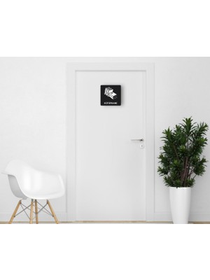 BK Gift Kütüphane Kapı Yönlendirme Levhası