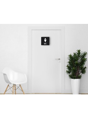 BK Gift Erkek Wc Kapı Yönlendirme Levhası