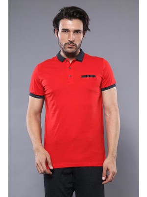 Wessi Erkek Polo Yaka Slim Fit Düz Tişört