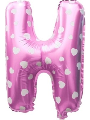 Event Party Store Folyo Balon H Harf Kapli Pembe