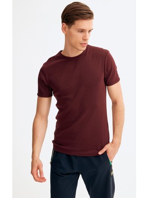 FullaModa Bisiklet Yaka Basic Tshirt