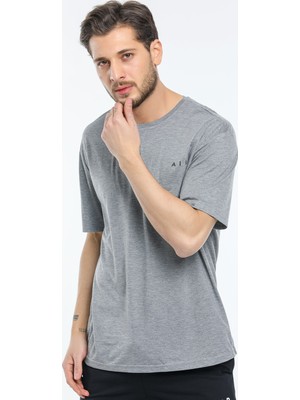 Superlife Bisiklet Yaka Air Baskılı Tshirt