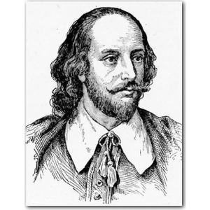 Caka Tablo Ahşap Tablo William Shakespeare ve Imzası