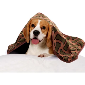 Thermo Blanket Sıvı ve Rüzgar Geçirmez Polar Pati Baskılı Köpek Battaniyesi 60 x 80 cm