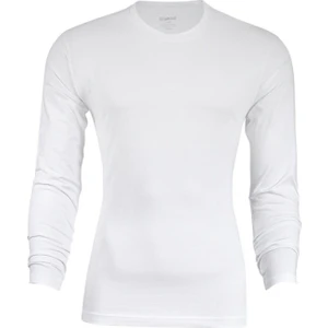 Erkek Modal Uzun Kol Sıfır Yaka Body T-Shirt Atlet 3'lü Paket - 385-386