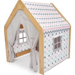 Çocuk Oyun Evi / Çadırı - Ahşap Pembe