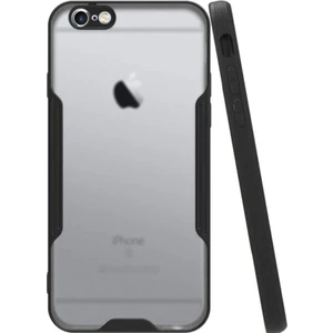 Apple iPhone 6 Kılıf Kamera Korumalı Colorful Kapak - Siyah