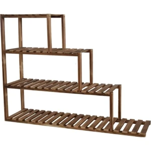 Dembey Ahşap Atölye Ahşap Saksı Standı Köşe Merdiven Model Raflı Saksılık Çiçeklik Kitaplık No 52