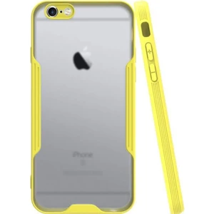 Apple iPhone 6s Kılıf Kamera Korumalı Colorful Kapak - Sarı