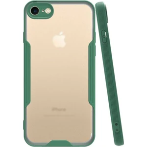 Apple iPhone 7 Kılıf Kamera Korumalı Colorful Kapak - Yeşil