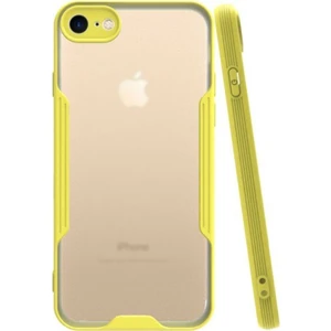 Apple iPhone Se 2020 Kılıf Kamera Korumalı Colorful Kapak - Sarı