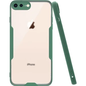 Apple iPhone 7 Plus Kılıf Kamera Korumalı Colorful Kapak - Yeşil