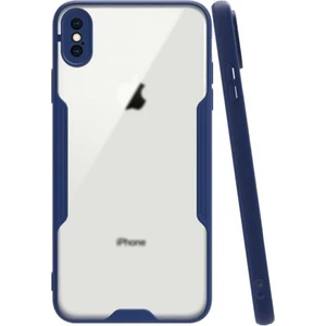 Apple iPhone x Kılıf Kamera Korumalı Colorful Kapak - Lacivert