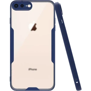 Apple iPhone 8 Plus Kılıf Kamera Korumalı Colorful Kapak - Lacivert