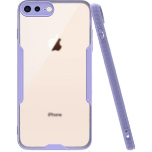 Apple iPhone 8 Plus Kılıf Kamera Korumalı Colorful Kapak - Lila