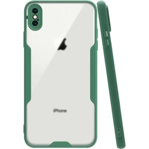 Apple iPhone x Kılıf Kamera Korumalı Colorful Kapak - Yeşil