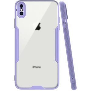 Apple iPhone Xs Kılıf Kamera Korumalı Colorful Kapak - Lila