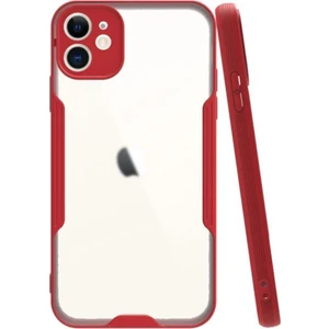 Apple iPhone 11 Kılıf Kamera Korumalı Colorful Kapak - Kırmızı