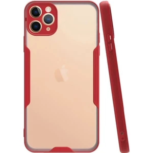 Apple iPhone 11 Pro Max Kılıf Kamera Korumalı Colorful Kapak - Kırmızı
