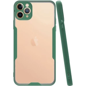 Apple iPhone 11 Pro Max Kılıf Kamera Korumalı Colorful Kapak - Yeşil
