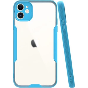 Apple iPhone 11 Kılıf Kamera Korumalı Colorful Kapak - Mavi