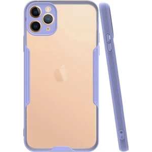 Apple iPhone 11 Pro Max Kılıf Kamera Korumalı Colorful Kapak - Lila