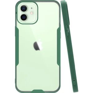 Apple iPhone 12 Kılıf Kamera Korumalı Colorful Kapak - Yeşil