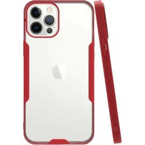 Apple iPhone 12 Pro Kılıf Kamera Korumalı Colorful Kapak - Kırmızı