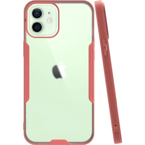 Apple iPhone 12 Kılıf Kamera Korumalı Colorful Kapak - Pembe