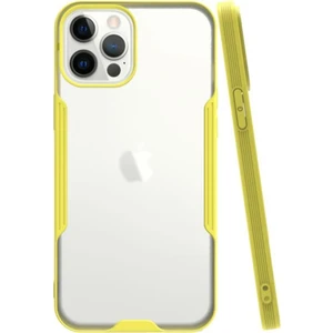 Apple iPhone 12 Pro Kılıf Kamera Korumalı Colorful Kapak - Sarı