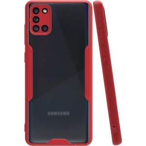 Samsung Galaxy A31 Kılıf Kamera Korumalı Colorful Kapak - Kırmızı
